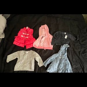 Toddler girl sweater lot
